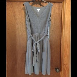 Grey satin dress